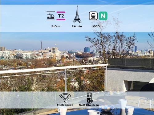 Meudon Apartment | 360 : Superbe maison, rooftop, vue Tour Eiffel, T2