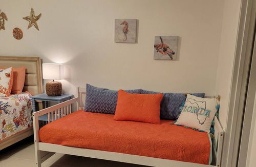 Sea Dunes Condo | Beachside Getaway*Sea Woods New Smyrna Beach* Directly across street from beach!