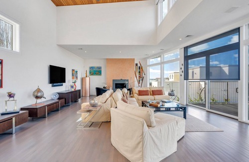 Westhampton House | Expansive and Modern Westhampton Home with Open Layout, Private Pool, Water.
