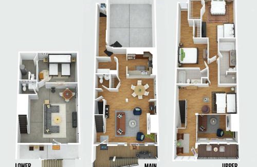 Covington House | Hilltop 3BR for 10, Private Garage, Skyline Views