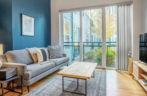 D Street - West Broadway Apartment | Mod South Boston 1BR w/ Doorman, W/D, nr. Seaport