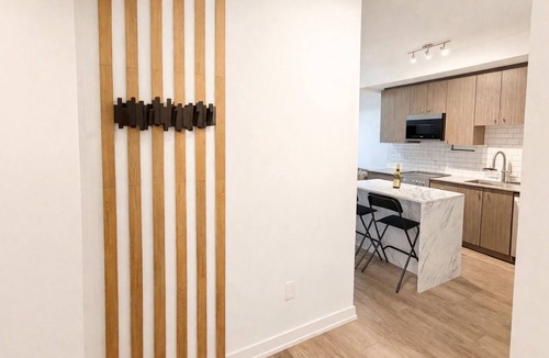 Kitchener Condo | Stylish Oasis Condo | Gym, Bowling, Pool, Hot Tub