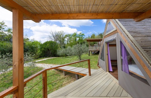Monteverdi Marittimo House | Tiny Home 'Glamping - La Quercia' with Garden