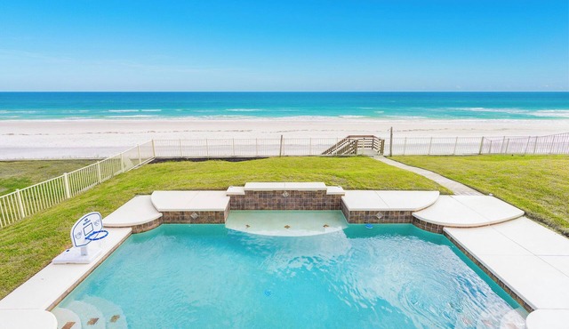 Oceanfront Pool Home-No-Drive Beach-Tequila Sunrise