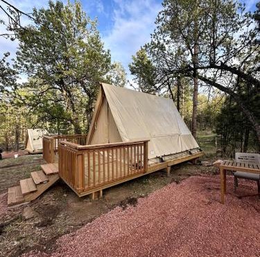 Secluded A-Frame Glamping Getaway near the Black Hills, Hermosa, South Dakota