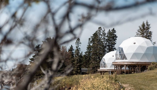 Two Cliffside Domes - Hot Tubs, Firepit, Decks, Perfect for Families & Groups